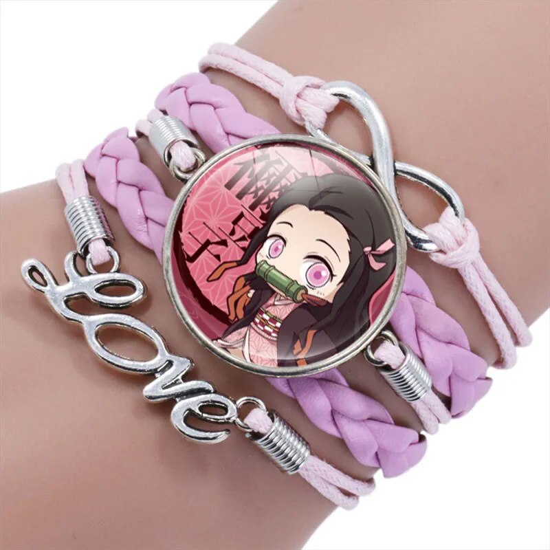 Brazalete de Demon Dlayer de cuero (Varios)