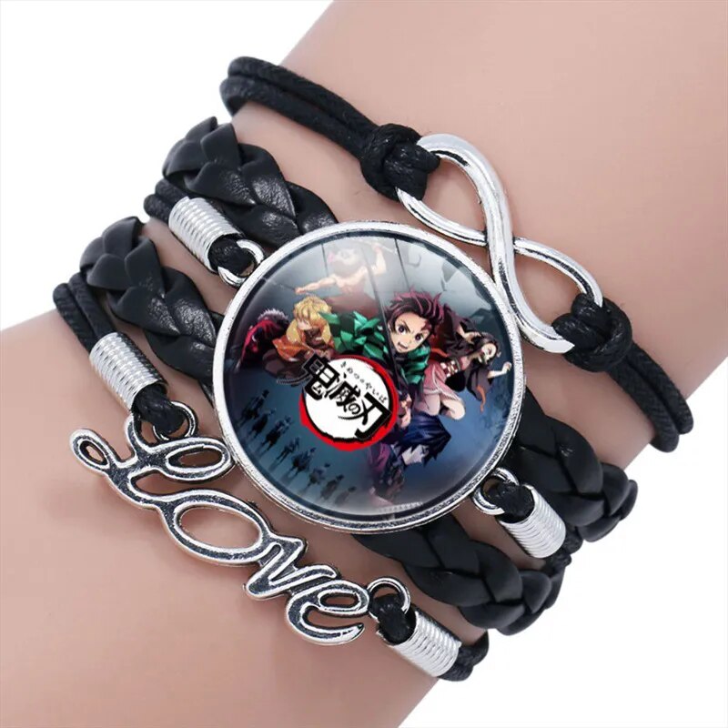 Brazalete de Demon Dlayer de cuero (Varios)