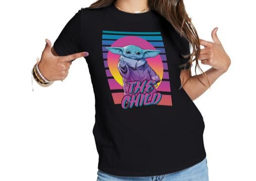 Camisa de Retro Neon Star Sars® The Mandalorian™ Ft The Child