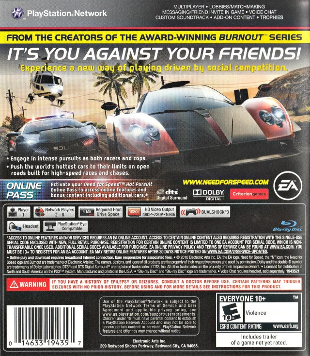 Need for Speed: Hot Pursuit (PS3)