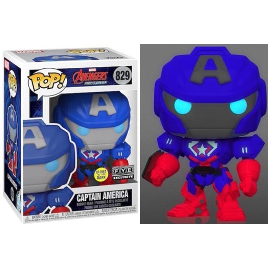 Funko Pop! Marvel: Avengers Mech Strike - Capitán América