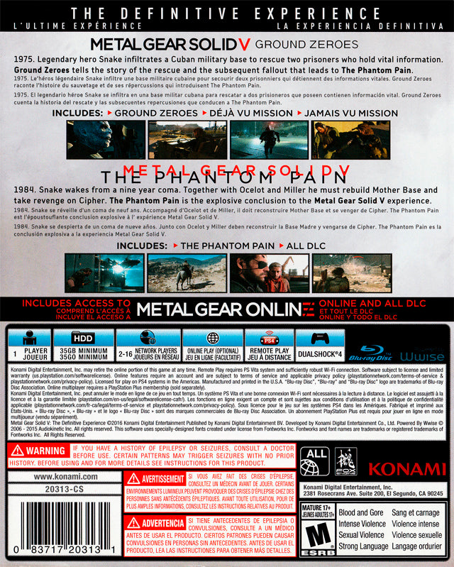 Metal Gear Solid V: The Definitive Experience (PS4)