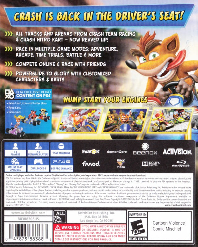 Crash Team Racing: Nitro-Fueled (PS4)