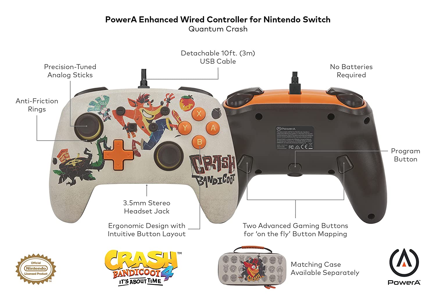 Lanzan mando para Nintendo Switch con temática de Crash Bandicoot, Videojuegos