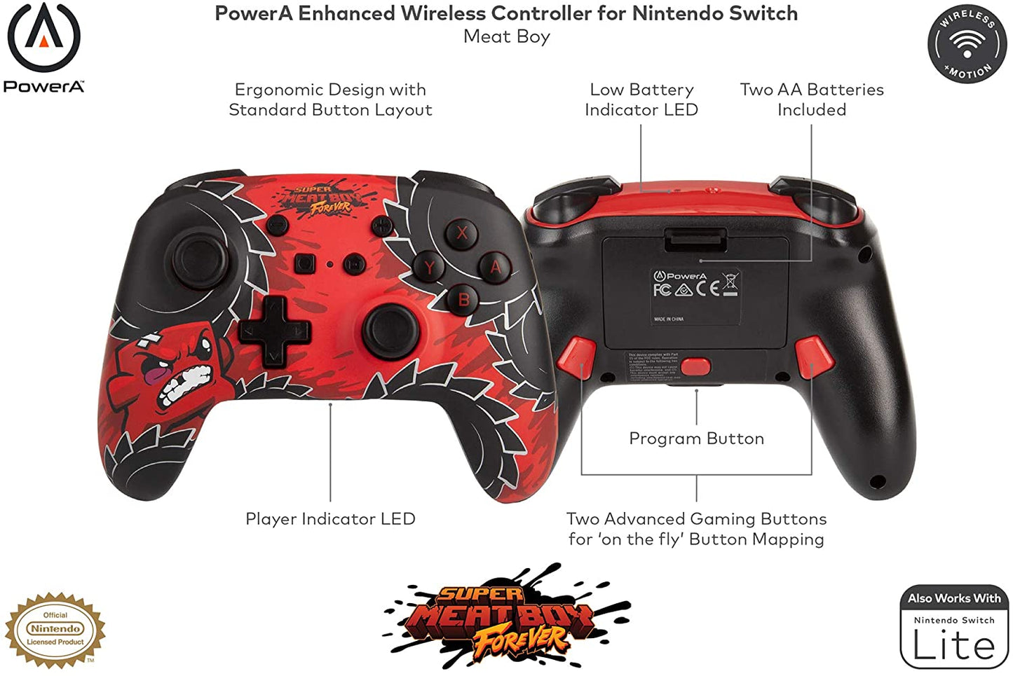 Control Wireless para Switch de Super Meat Boy