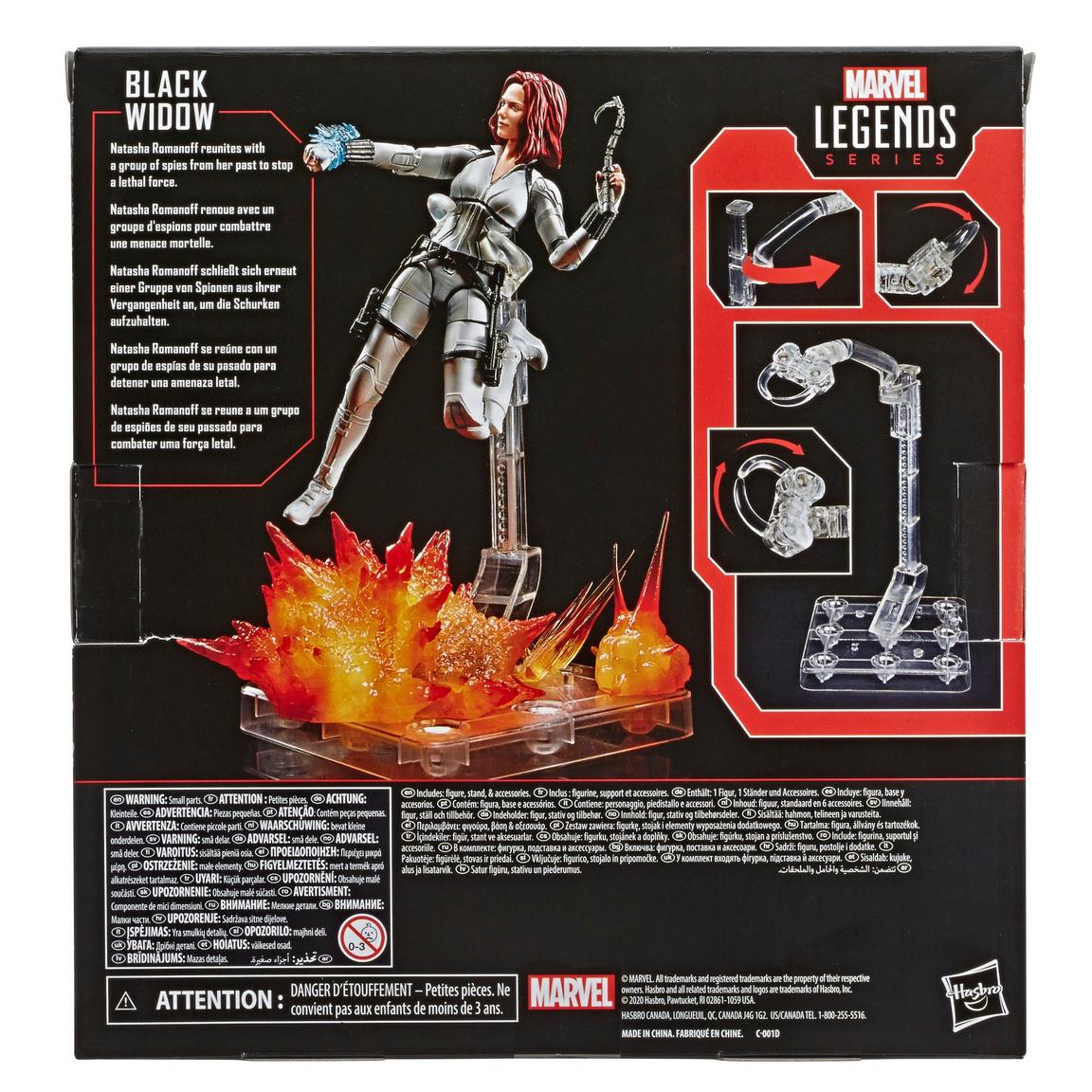 Figura de Accion Marvel Legends Series: Black Widow White Costume