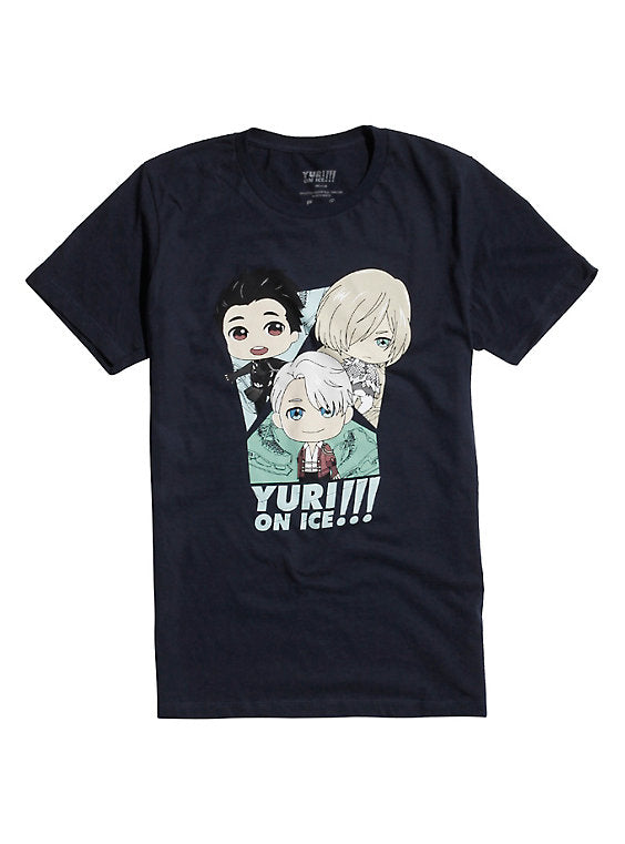 Camisa de Yuri!!! On Ice Chibi Skaters