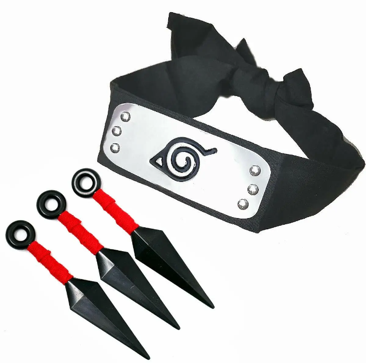 Naruto Costume Headband with Ninja Props Kunai