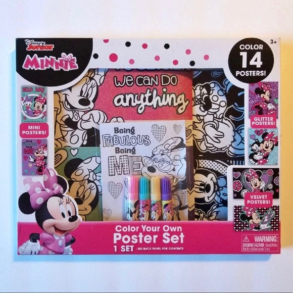 Set de Posters de Minnie Mouse Para Tu Pintar